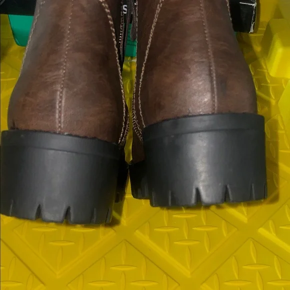 2 Lips Too Dark Brown Combat Boots - Picture 8 of 8